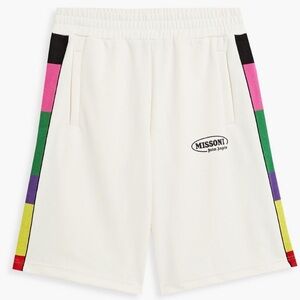NWT Palm Angels x Missoni Collab Shorts Logo in cream / white